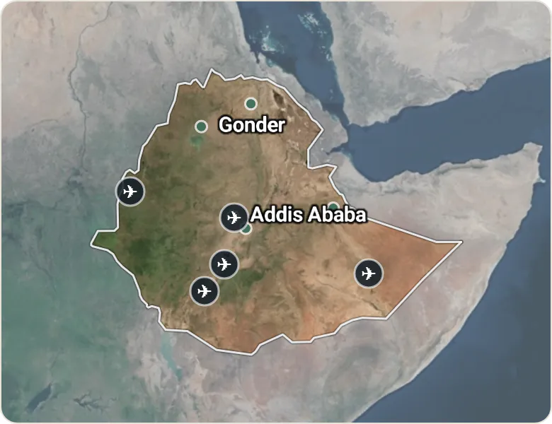 Map of Ethiopia