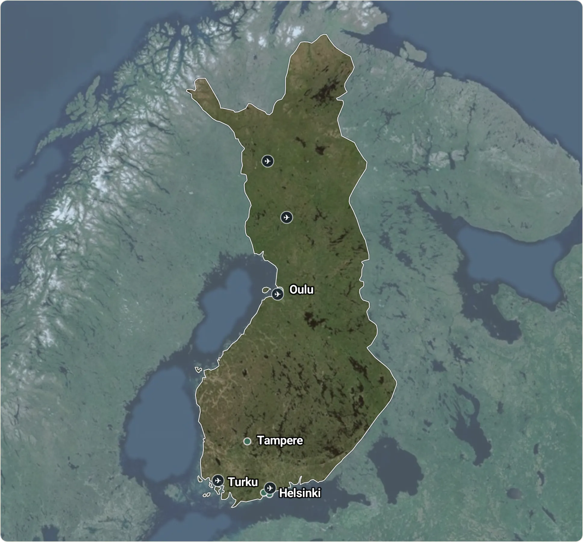 Map of Finland