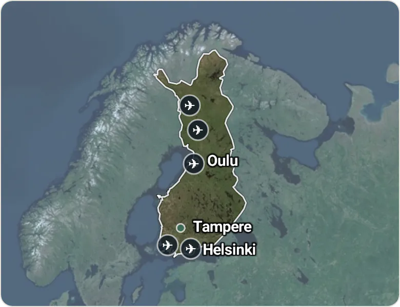 Map of Finland