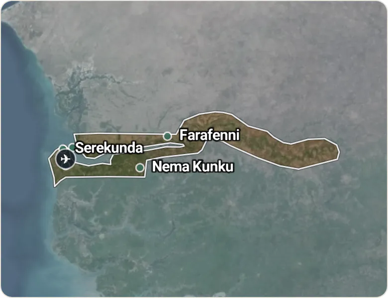 Map of Gambia