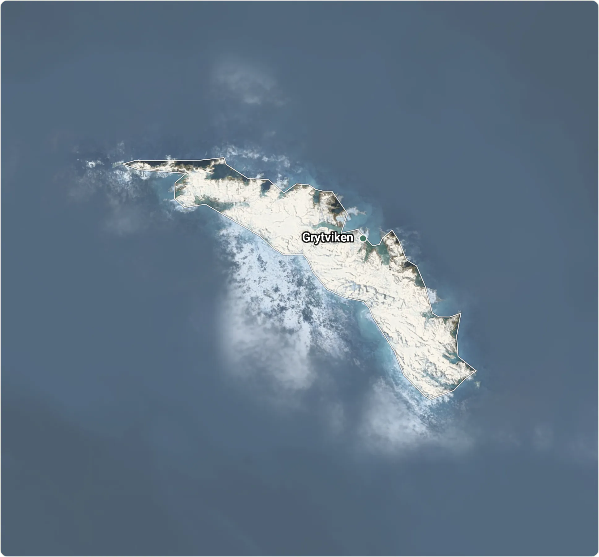 Map of South Georgia and the South Sandwich Islands