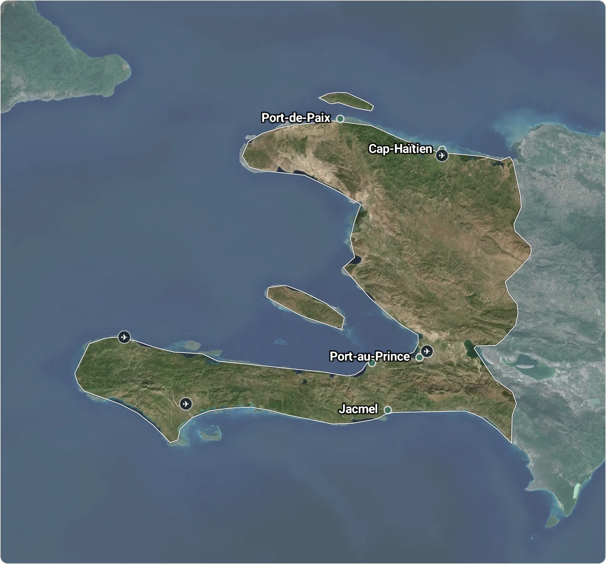 Map of Haiti