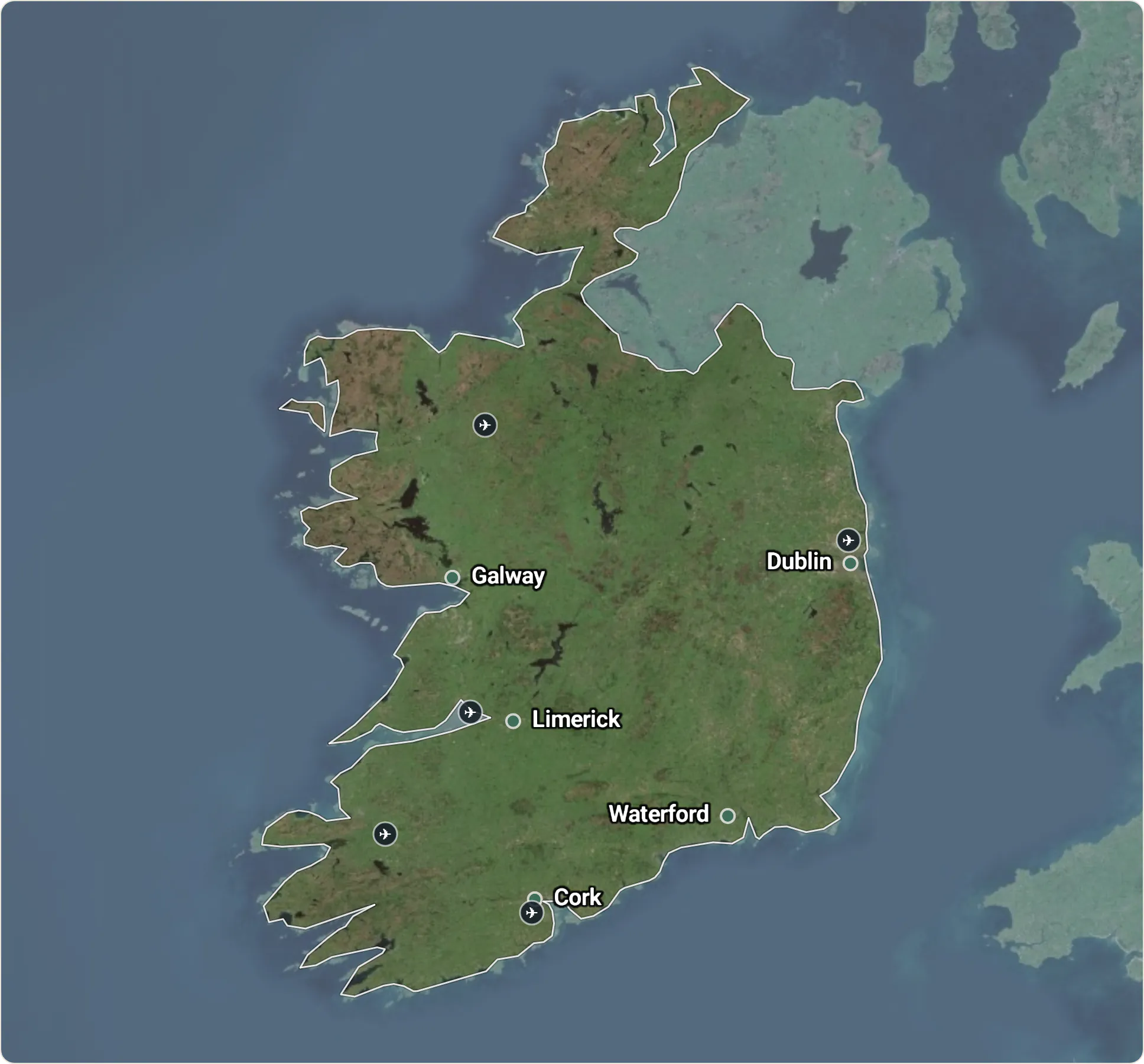 Map of Ireland