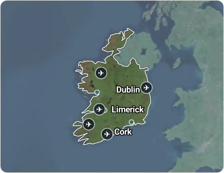 Map of Ireland