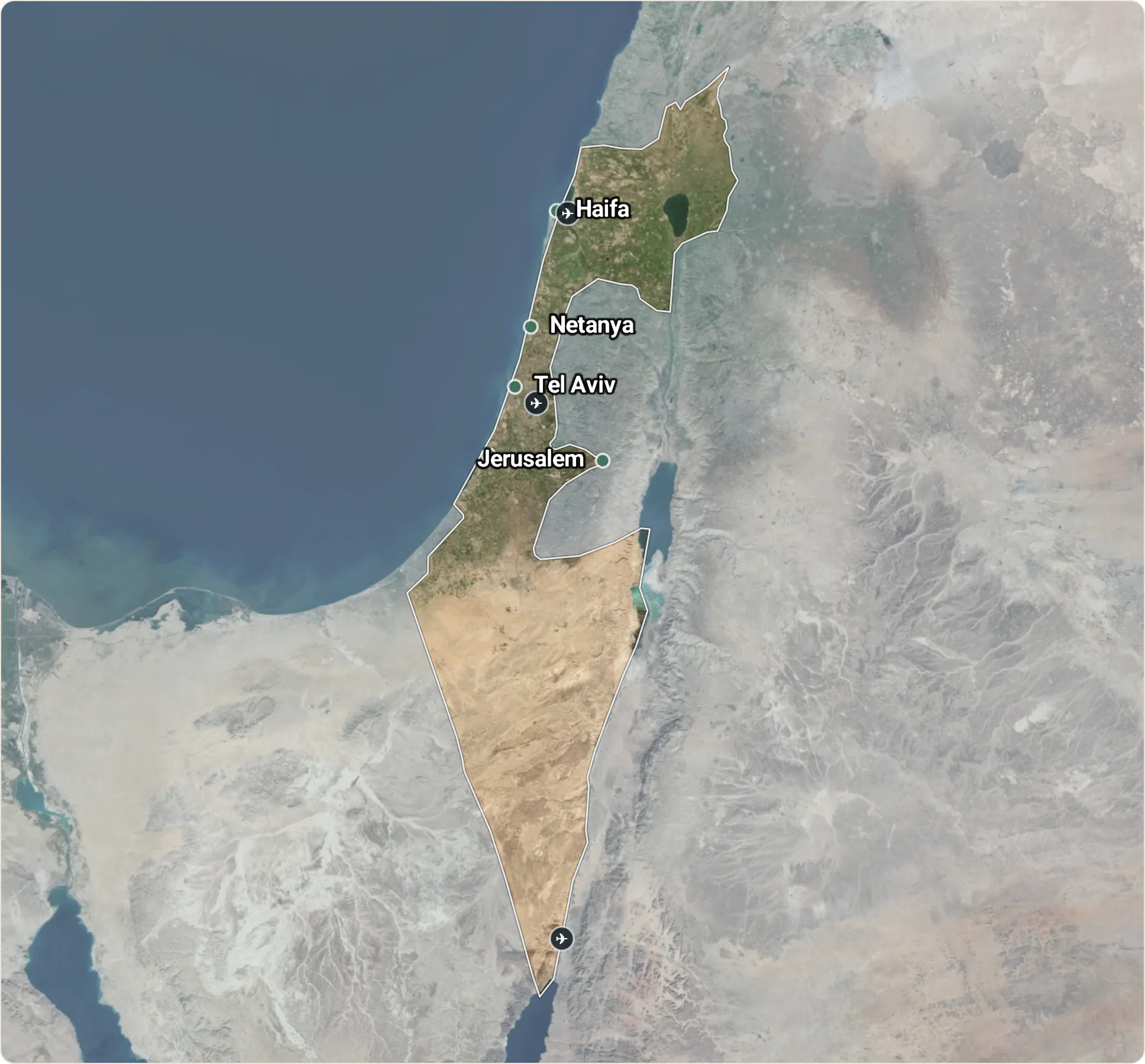 Map of Israel