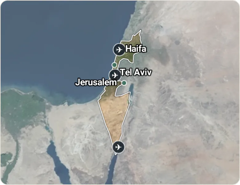 Map of Israel