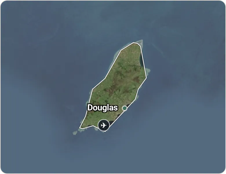 Map of Isle of Man