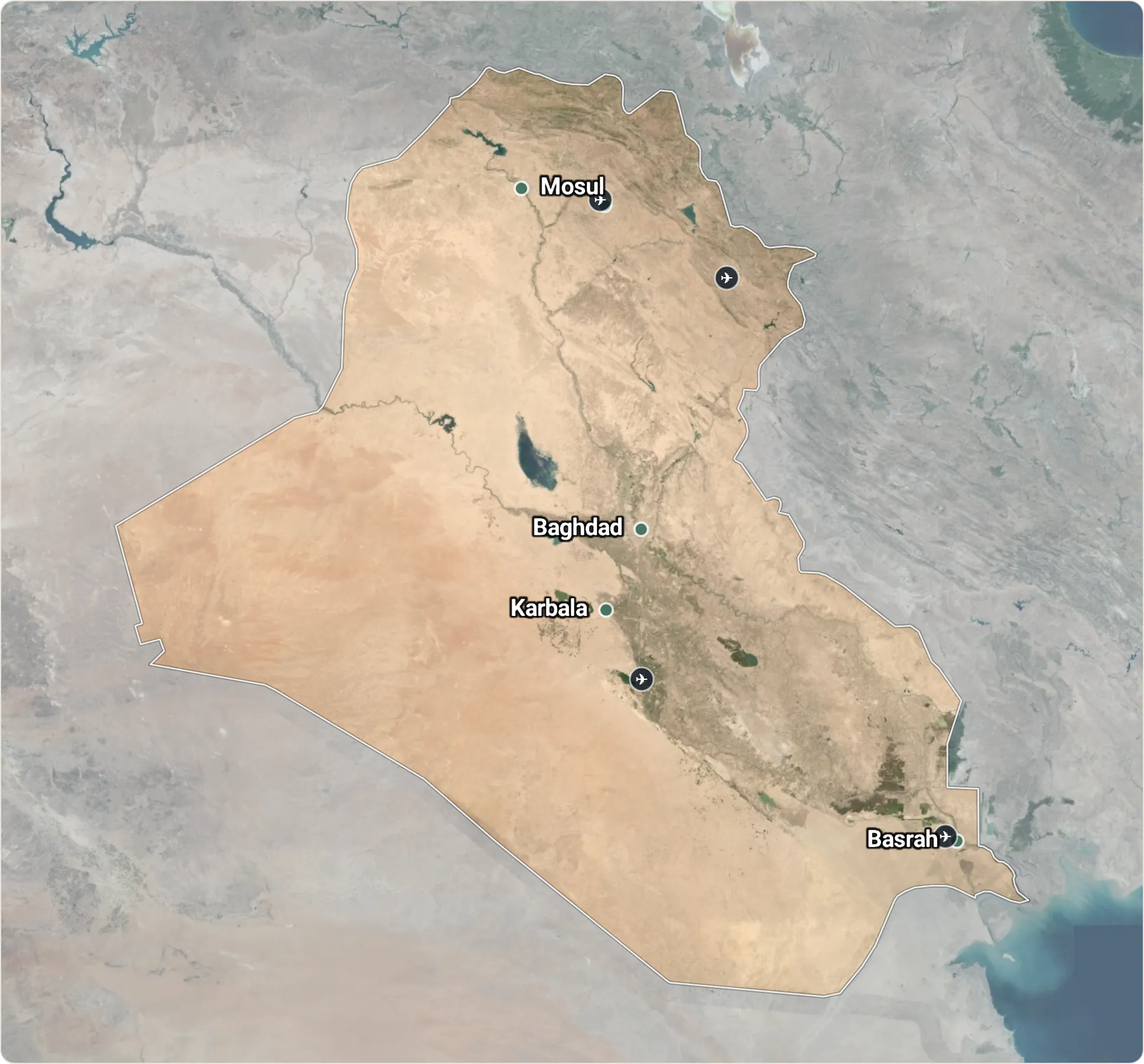 Map of Iraq