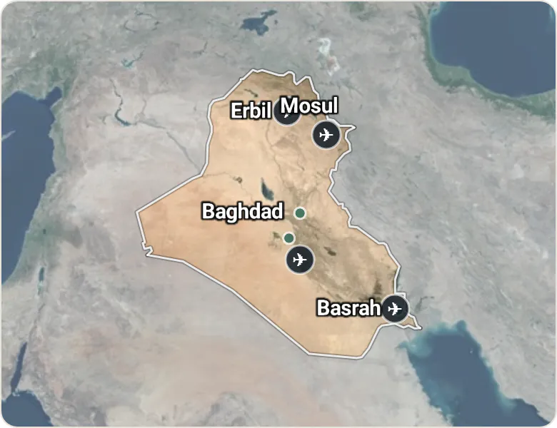 Map of Iraq
