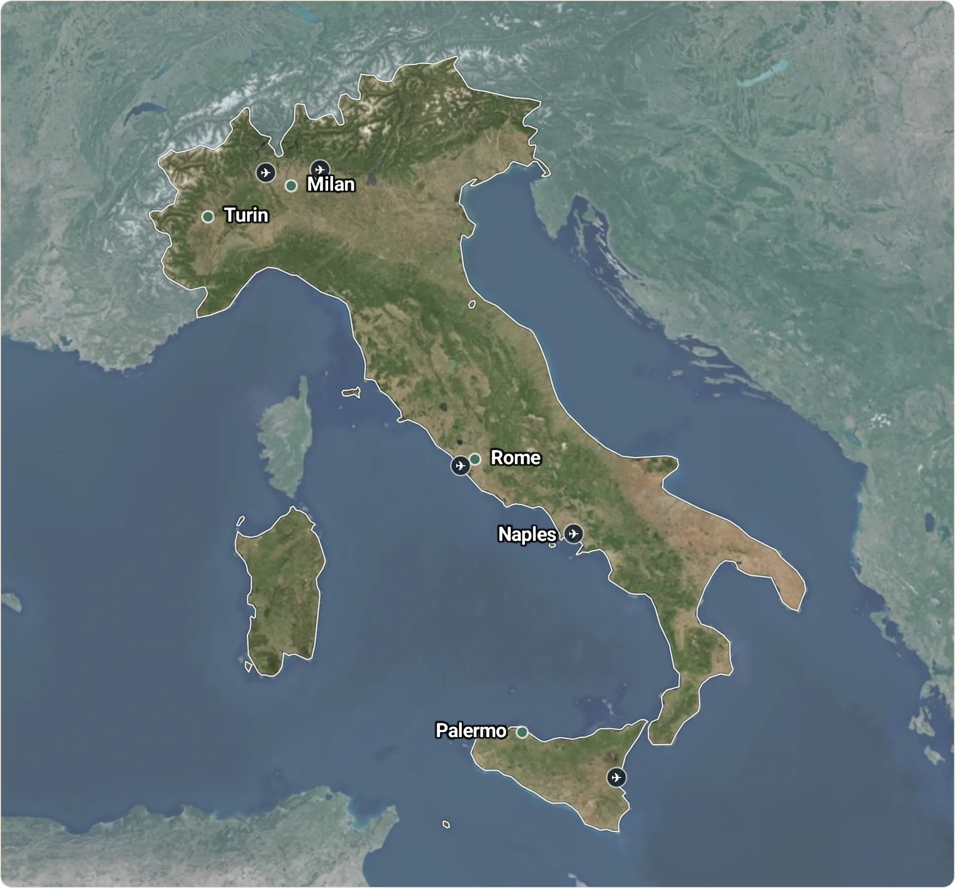 Map of Italy