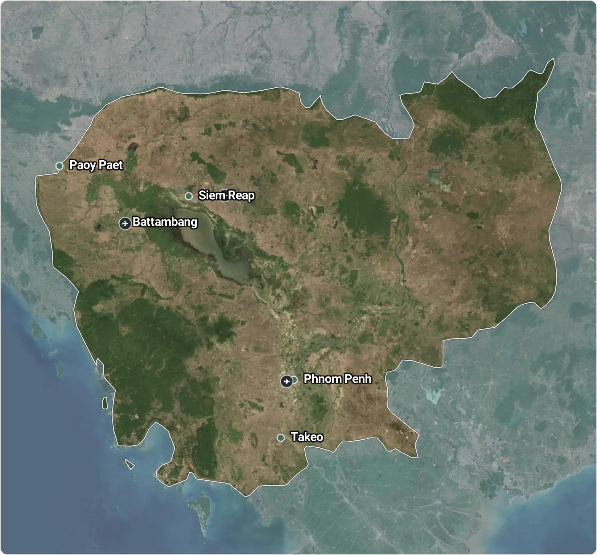 Map of Cambodia