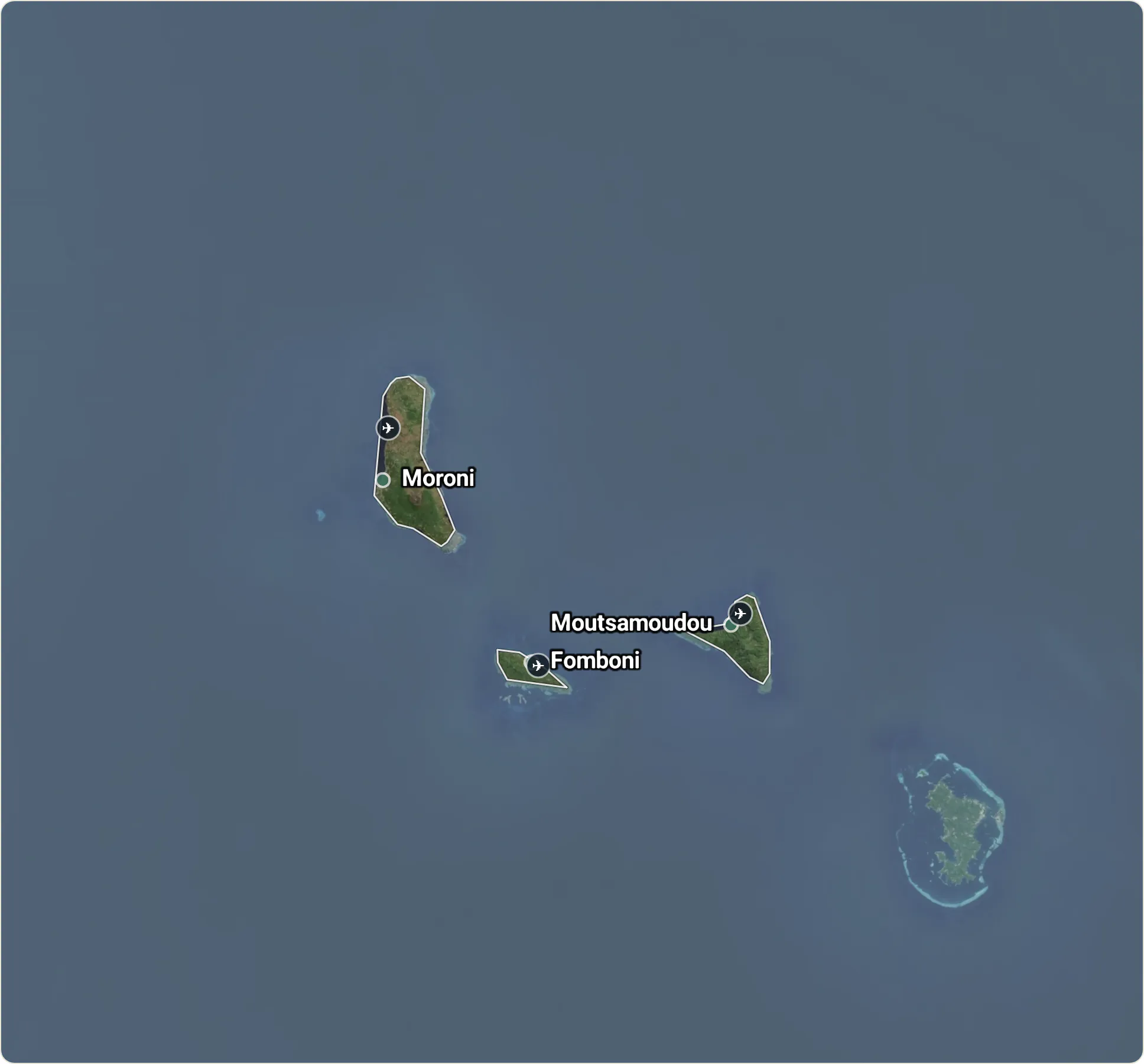 Map of Comoros