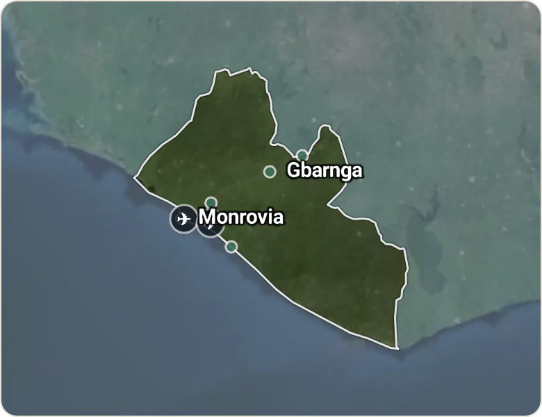 Map of Liberia