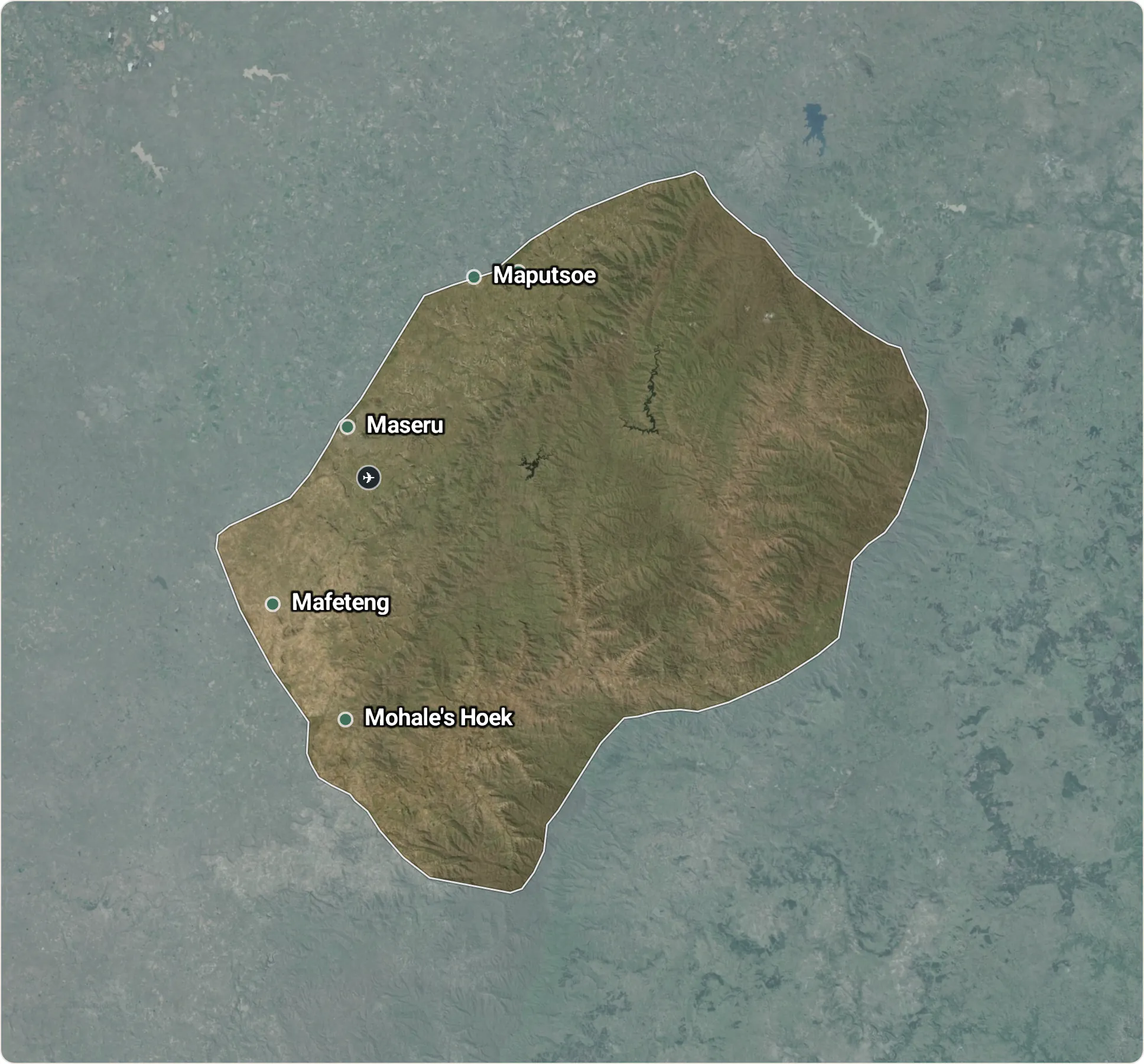 Map of Lesotho