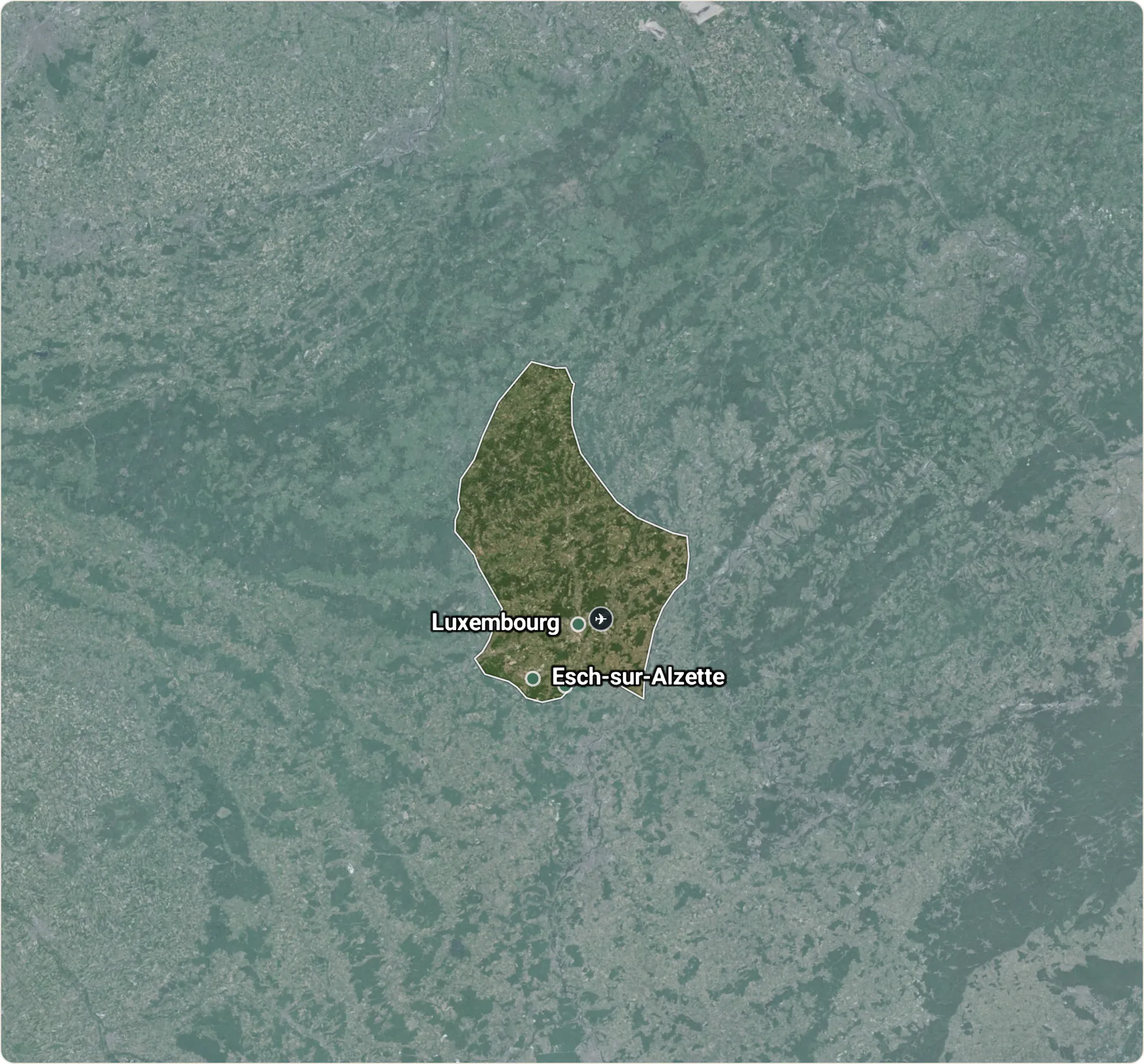 Map of Luxembourg
