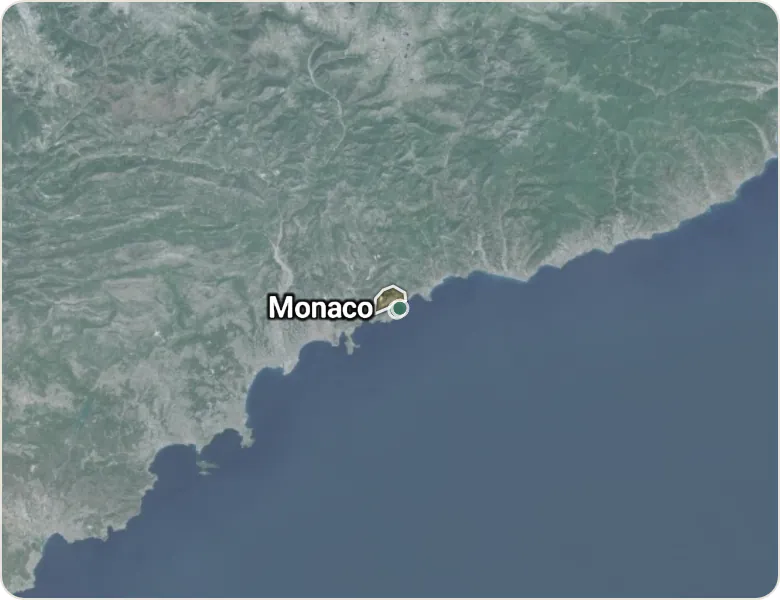 Map of Monaco