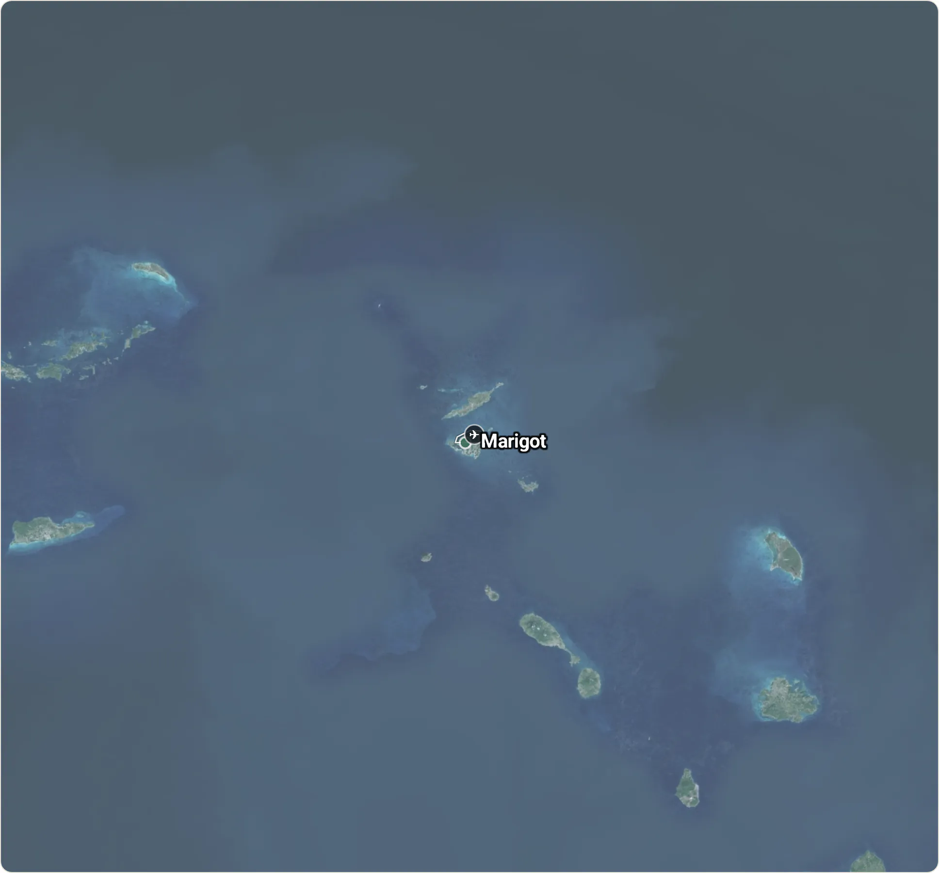 Map of Saint Martin