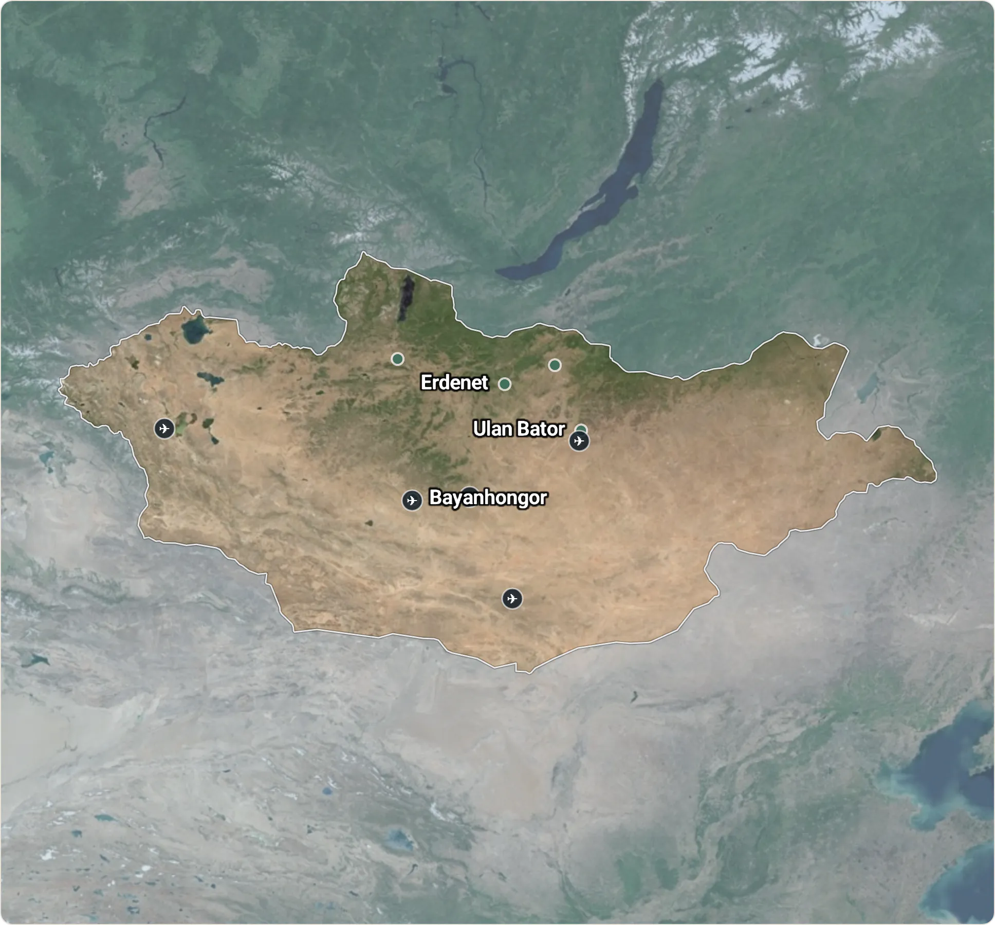 Map of Mongolia