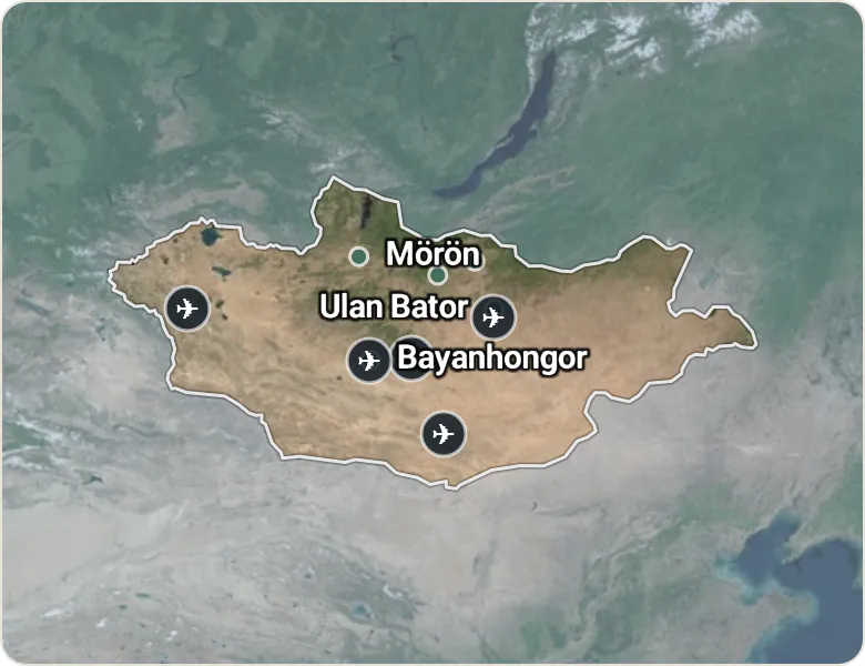 Map of Mongolia