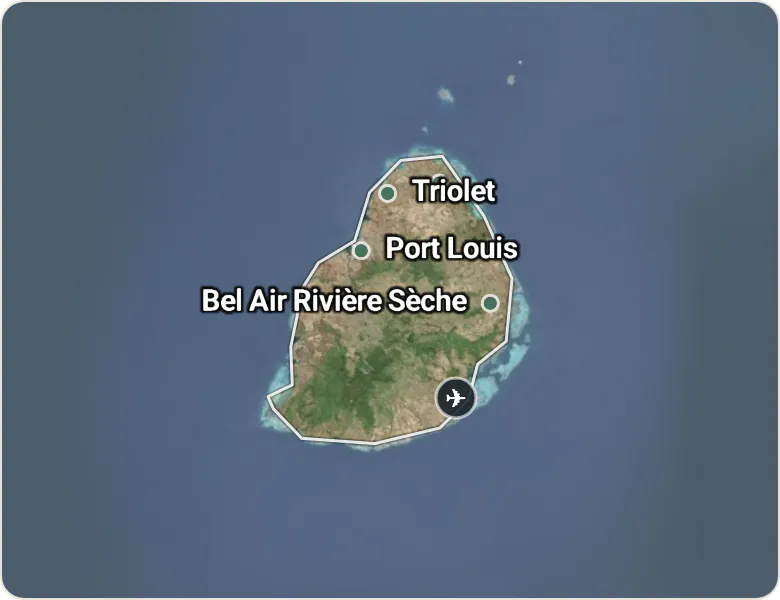 Map of Mauritius
