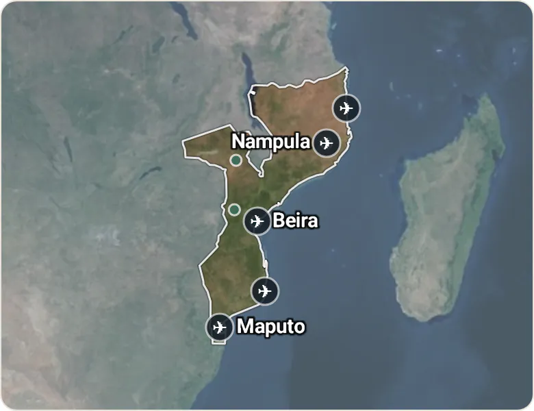 Map of Mozambique