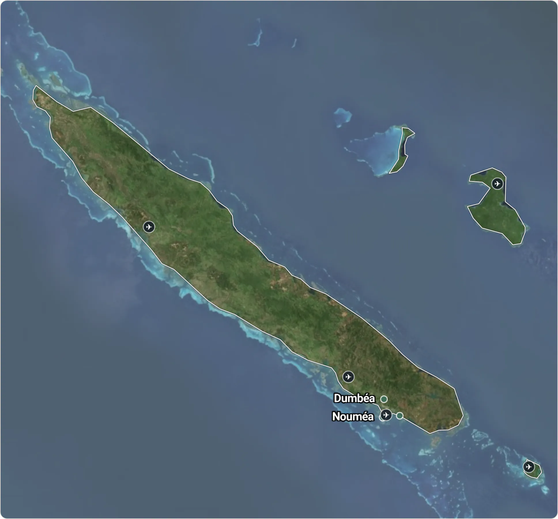 Map of New Caledonia