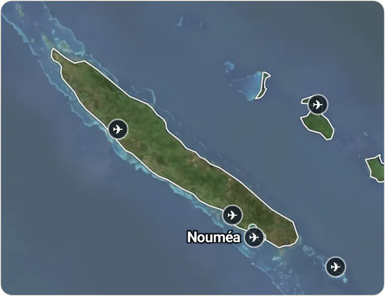 Map of New Caledonia