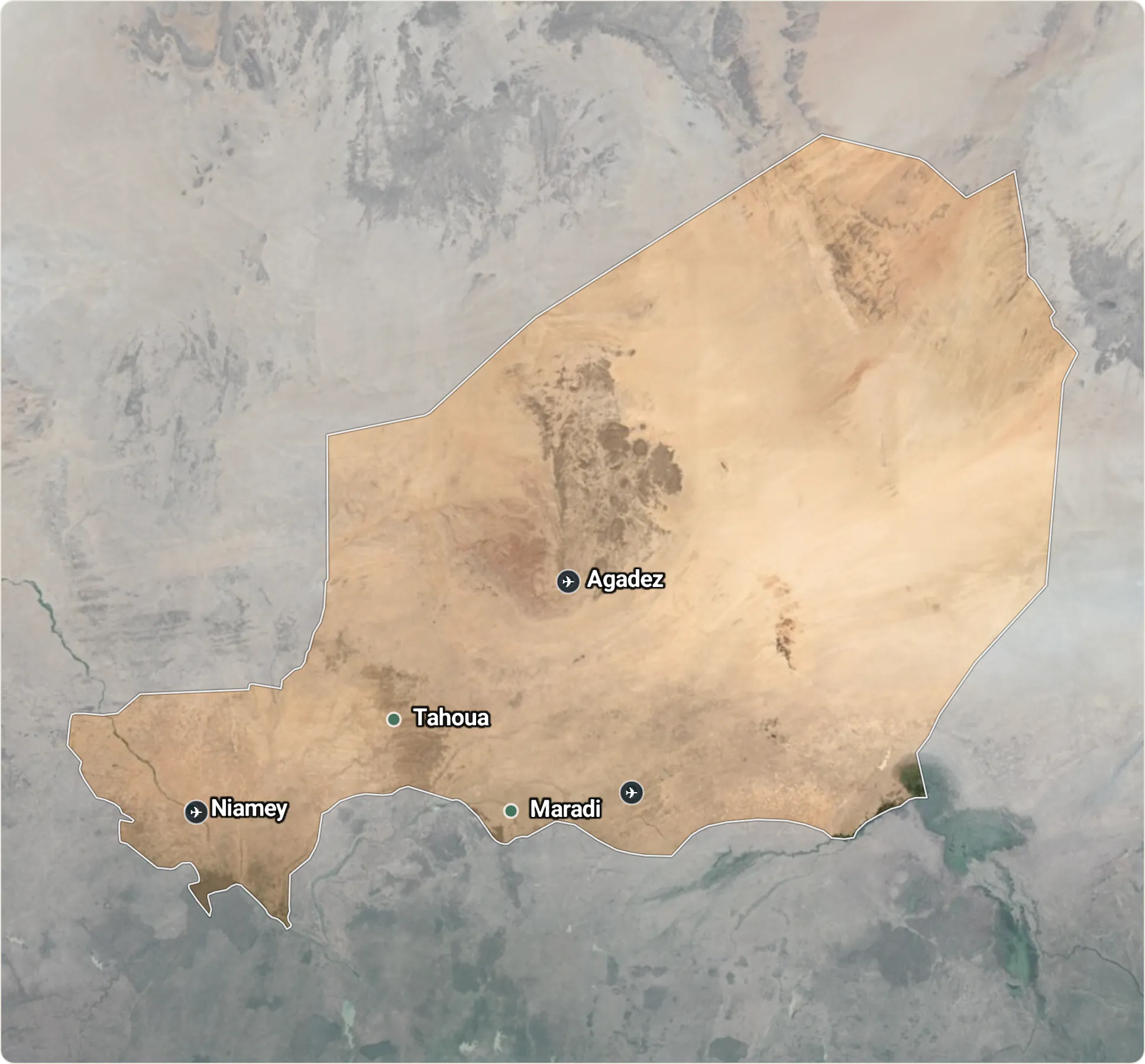 Map of Niger