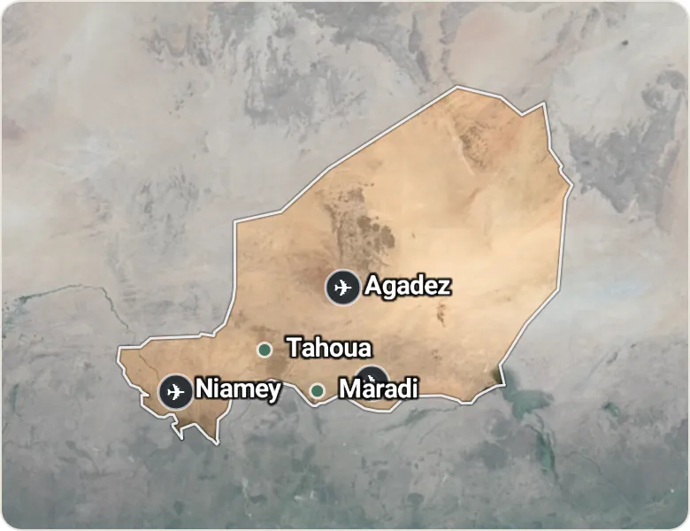 Map of Niger