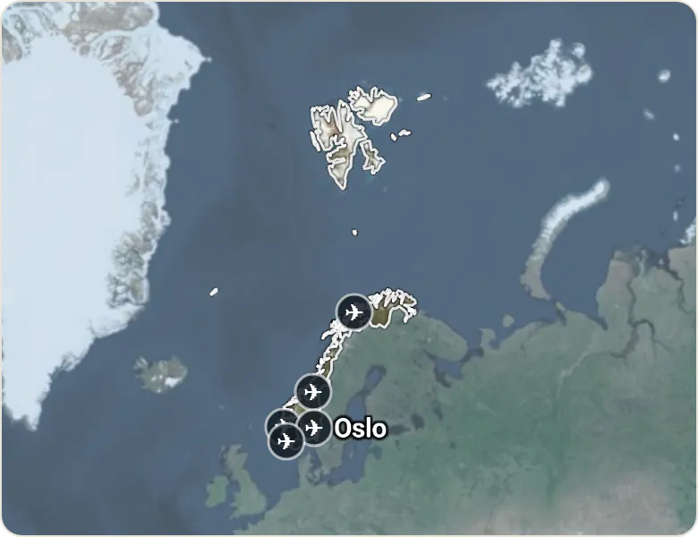 Map of Norway