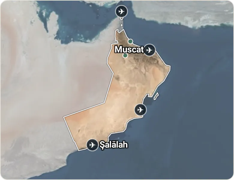 Map of Oman