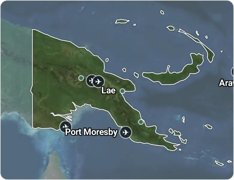 Map of Papua New Guinea