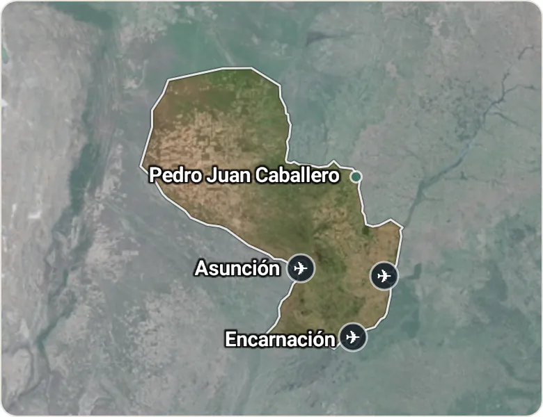 Map of Paraguay