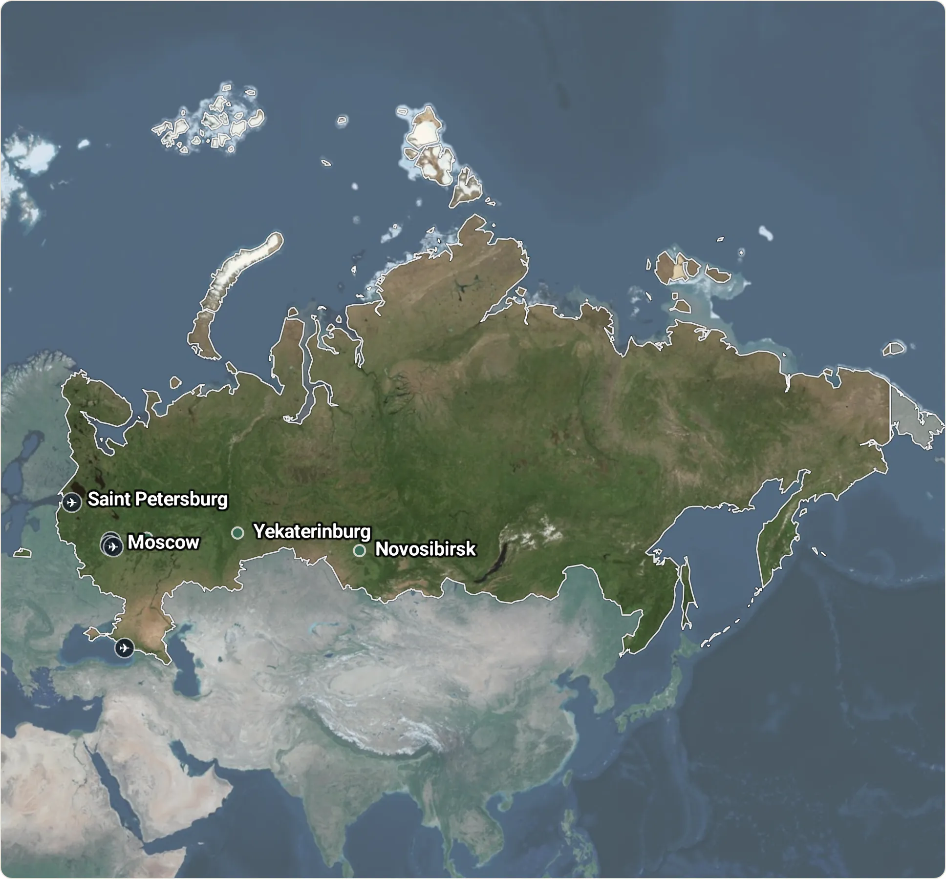 Map of Russia