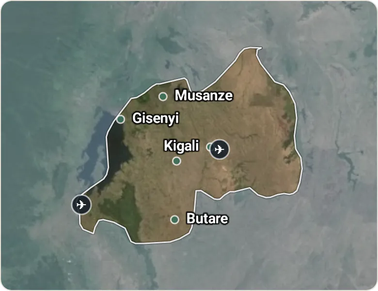 Map of Rwanda