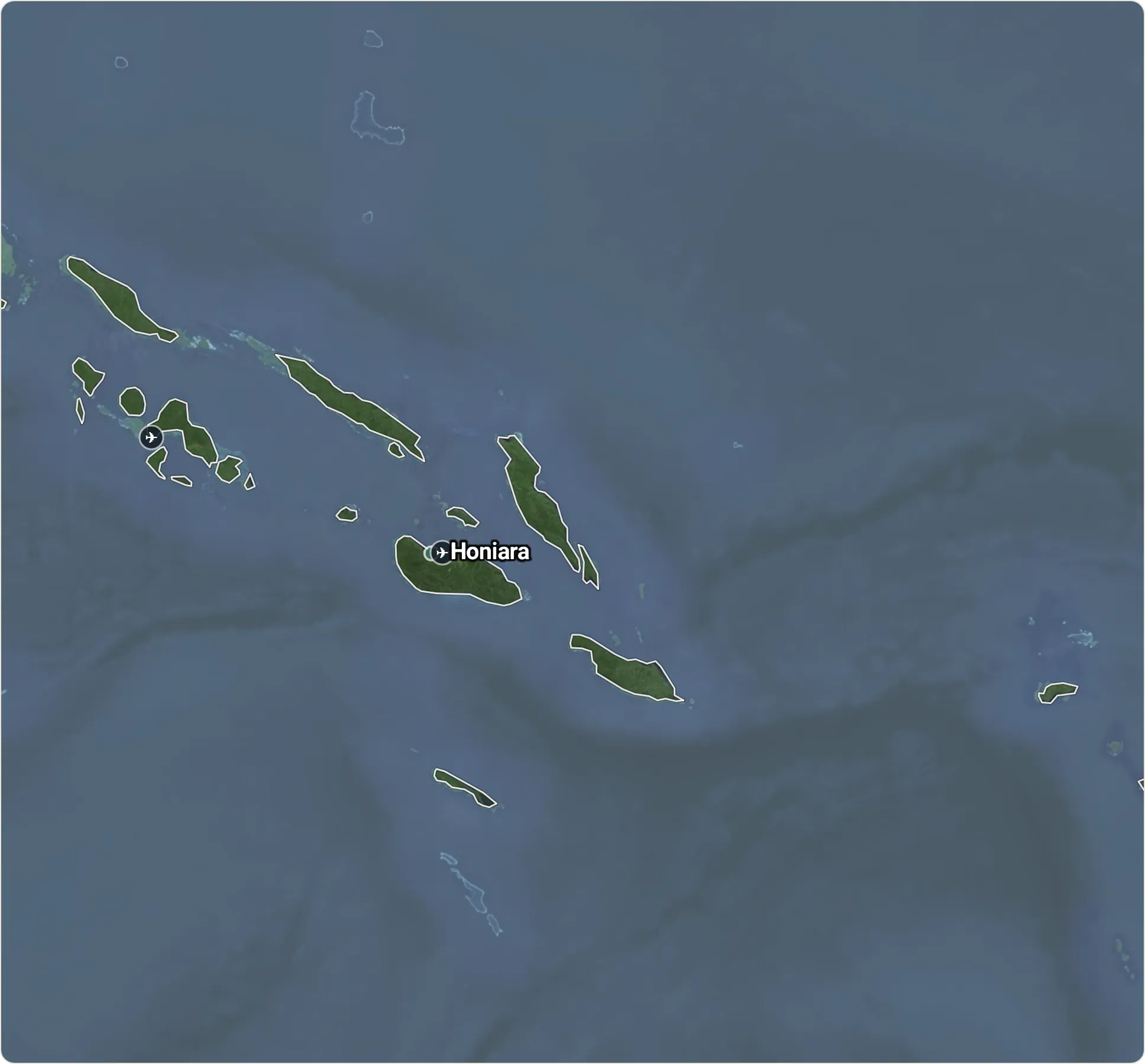 Map of Solomon Islands