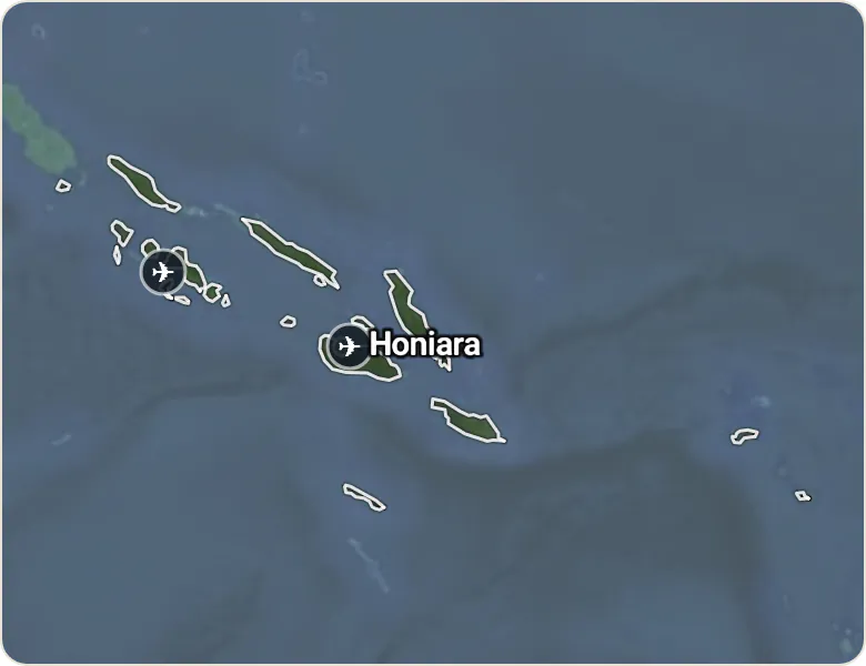 Map of Solomon Islands