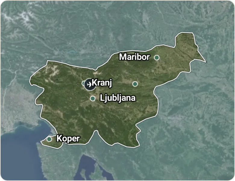 Map of Slovenia