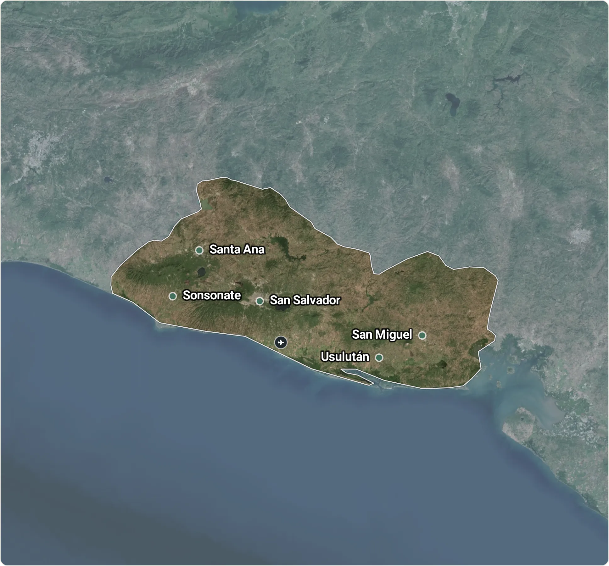 Map of El Salvador