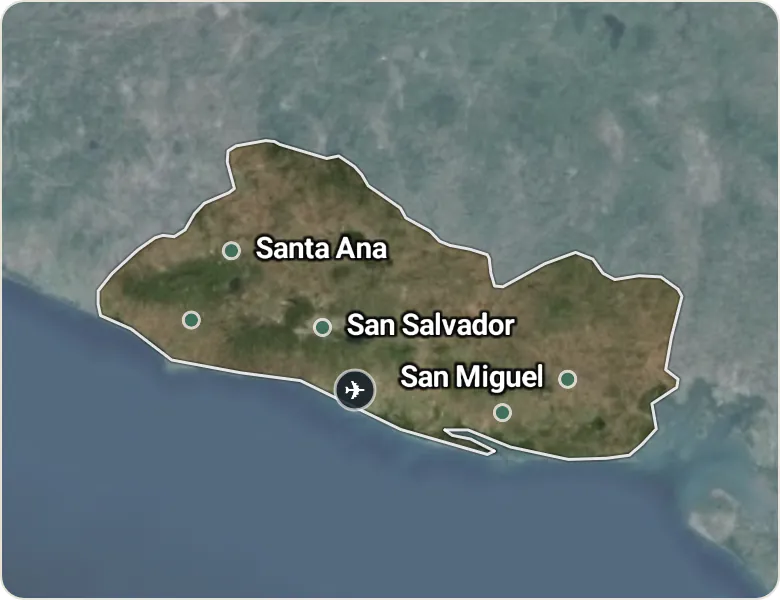 Map of El Salvador