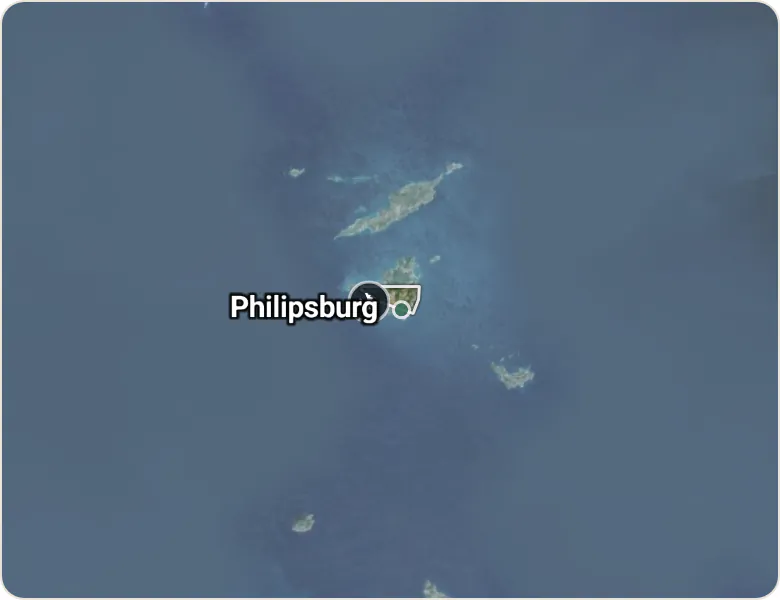 Map of Sint Maarten
