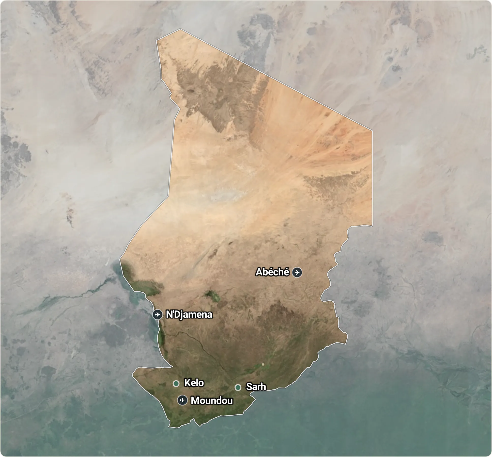 Map of Chad