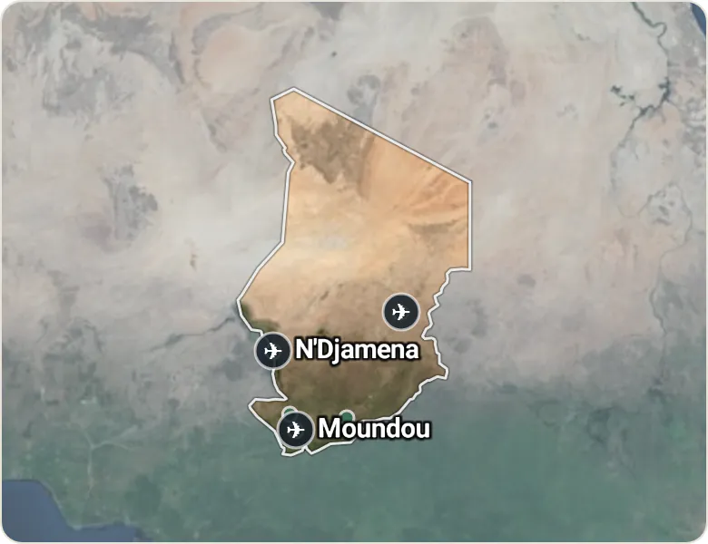 Map of Chad