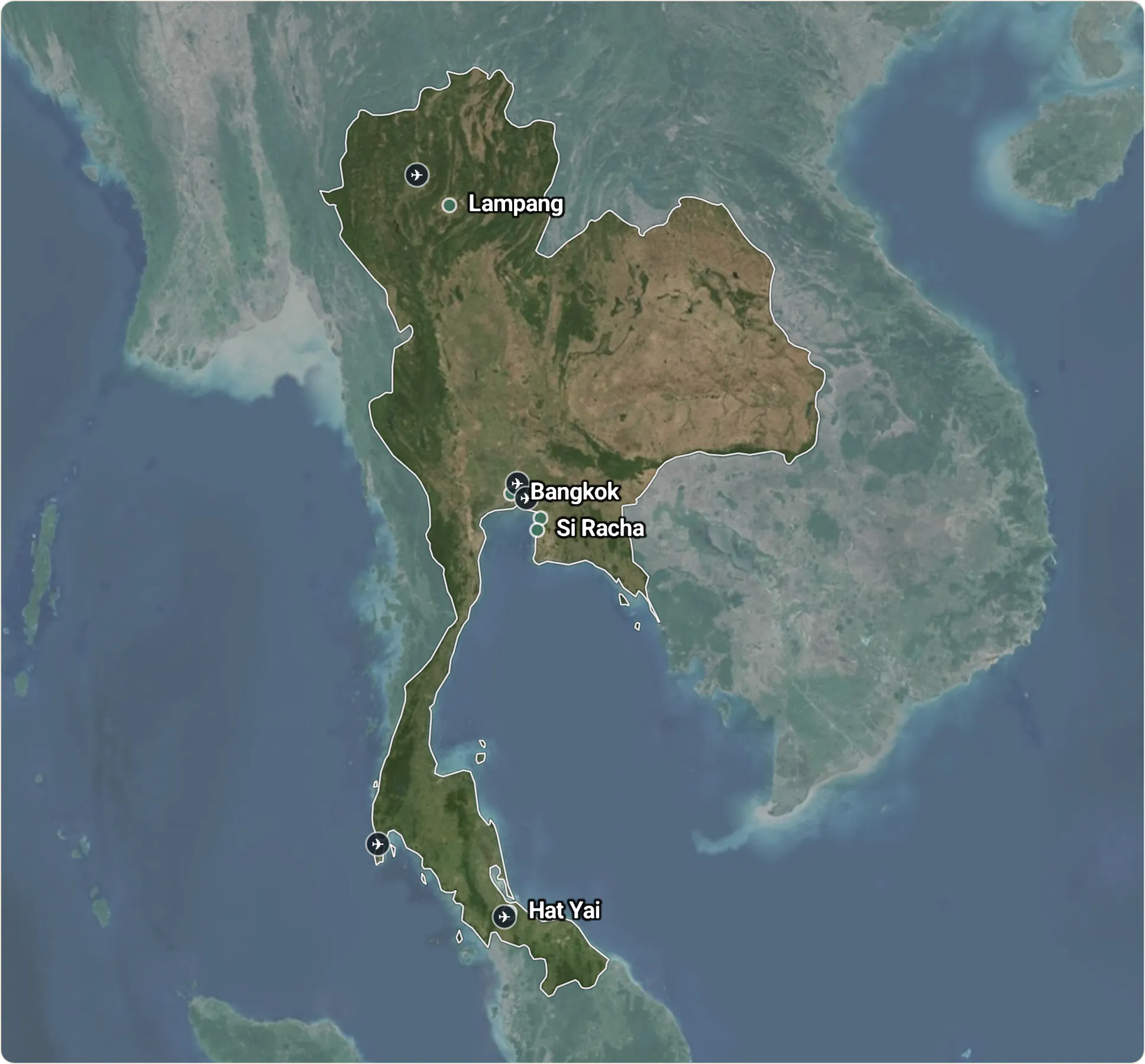Map of Thailand
