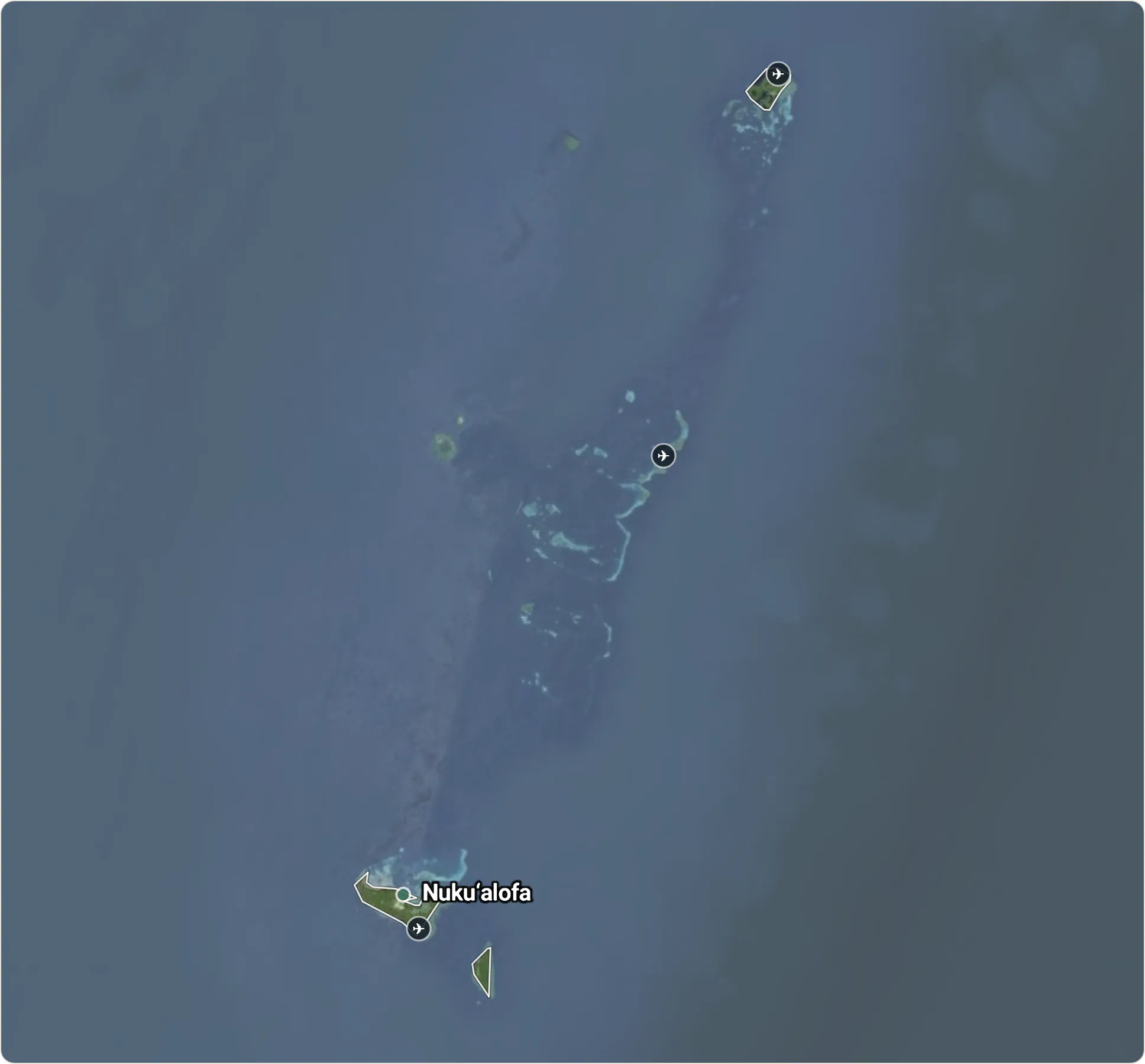 Map of Tonga