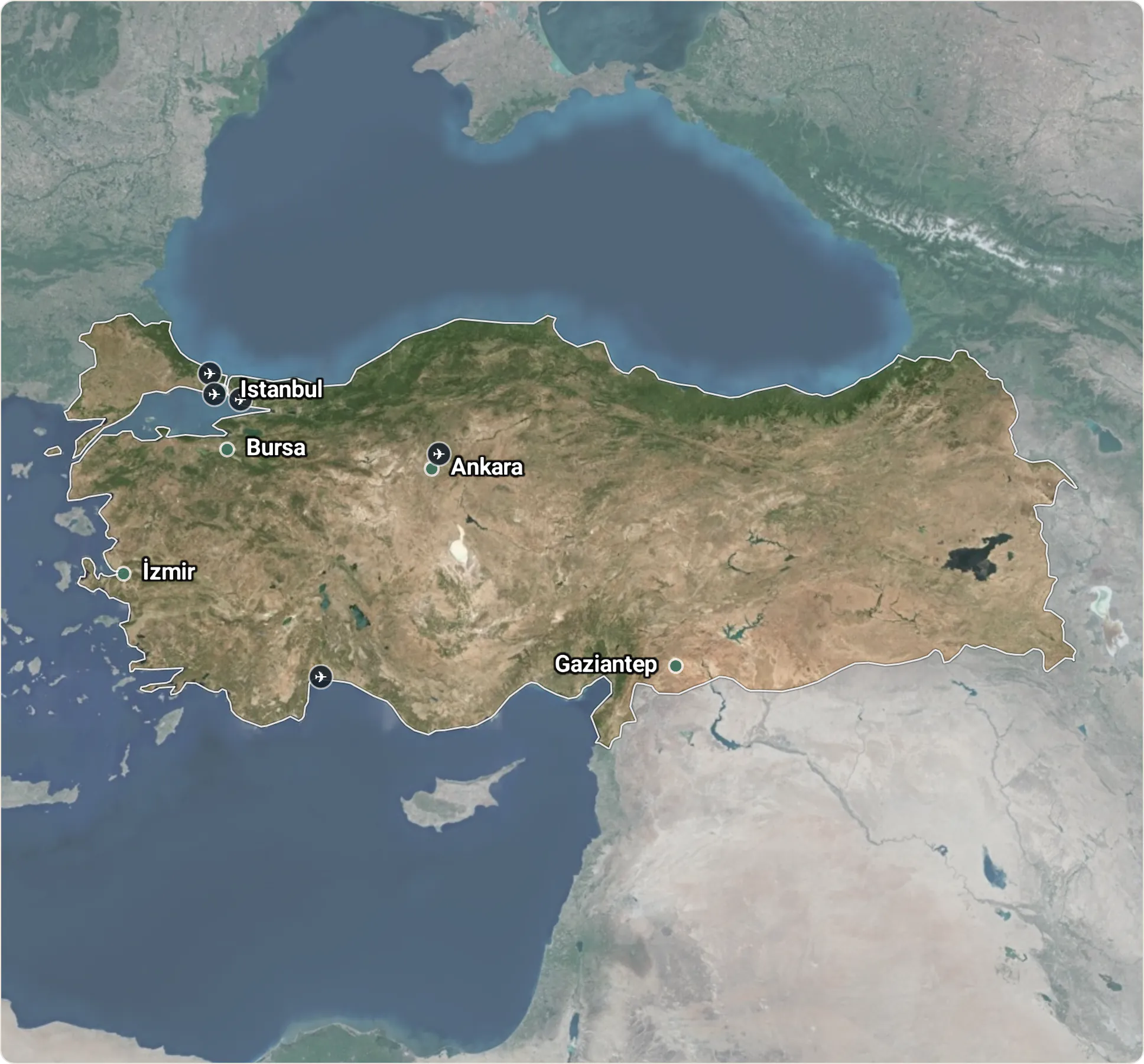 Map of Turkey