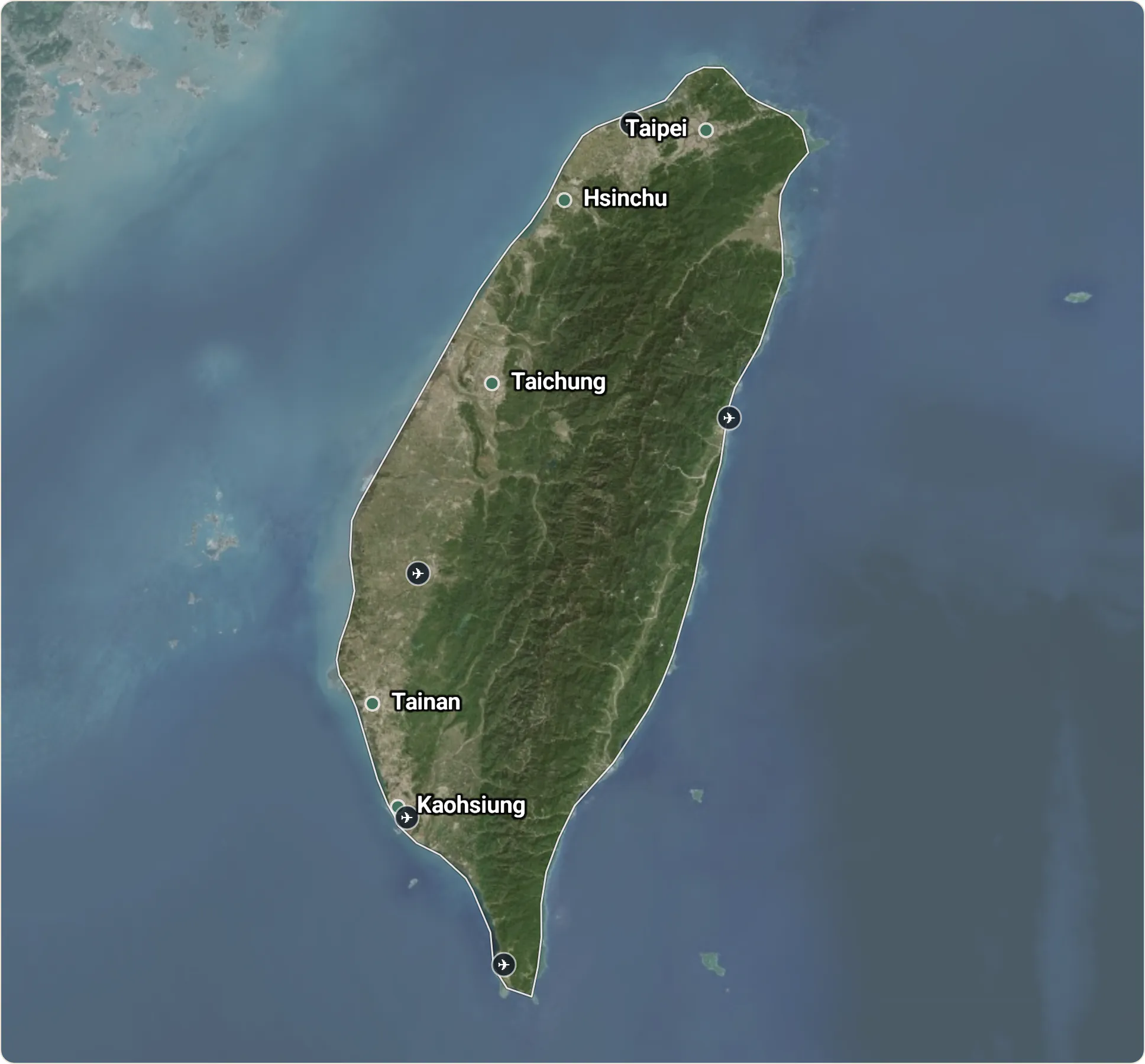 Map of Taiwan