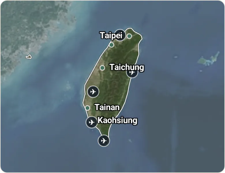 Map of Taiwan