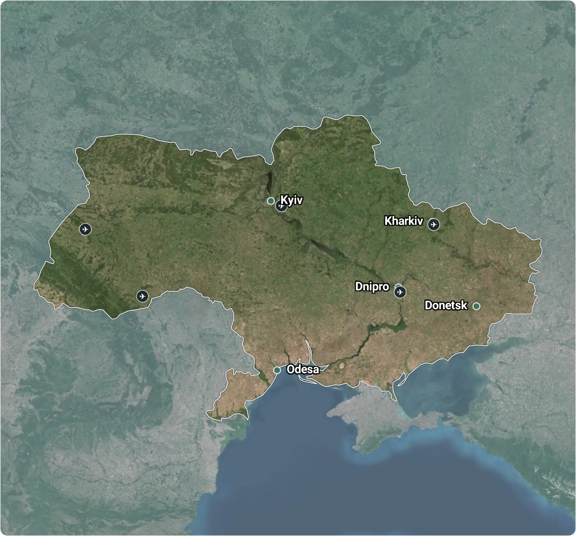 Map of Ukraine