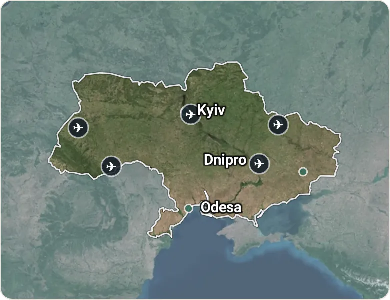 Map of Ukraine